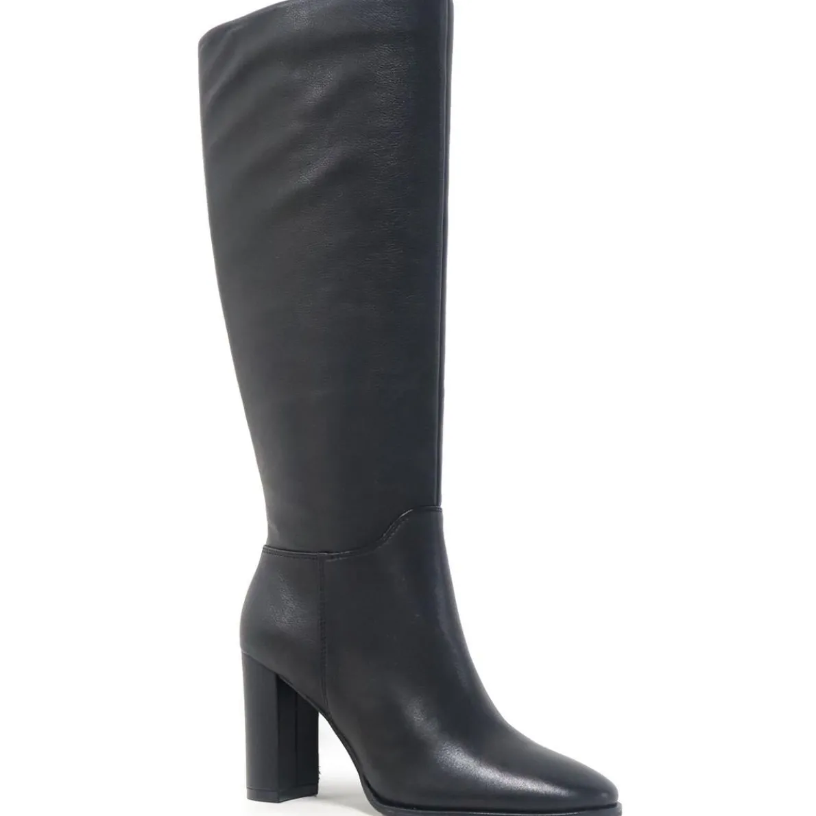 LOWELL Leather Zipper Knee-High Boots