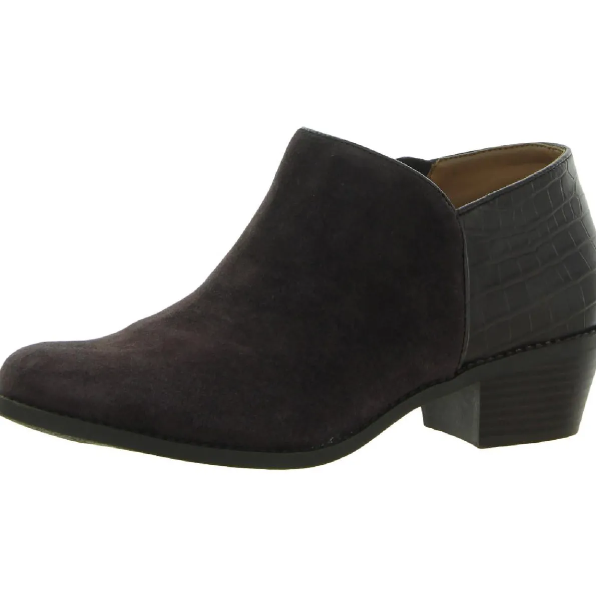 Marissa Suede Embossed Booties