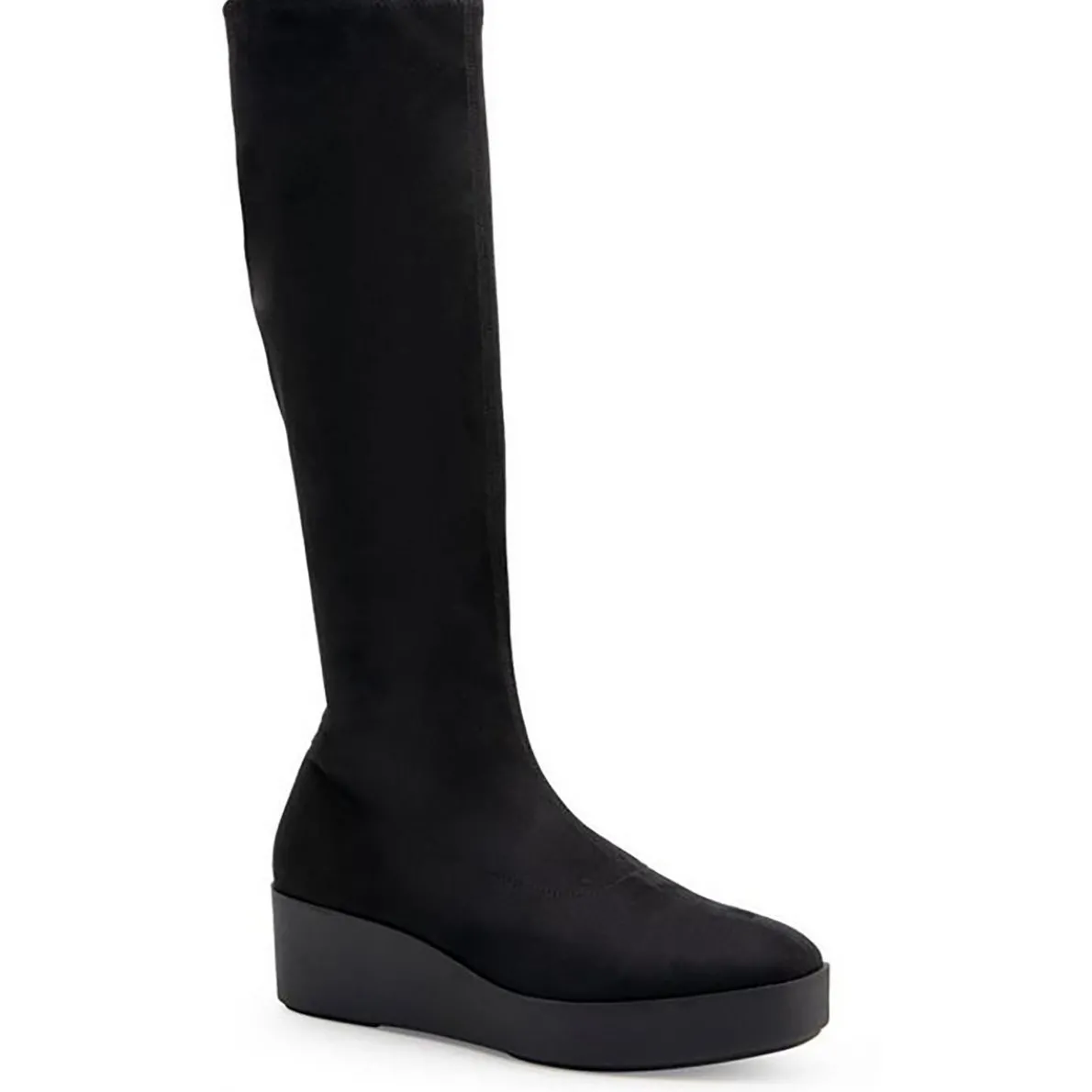 Cecina Faux Leather Zipper Knee-High Boots