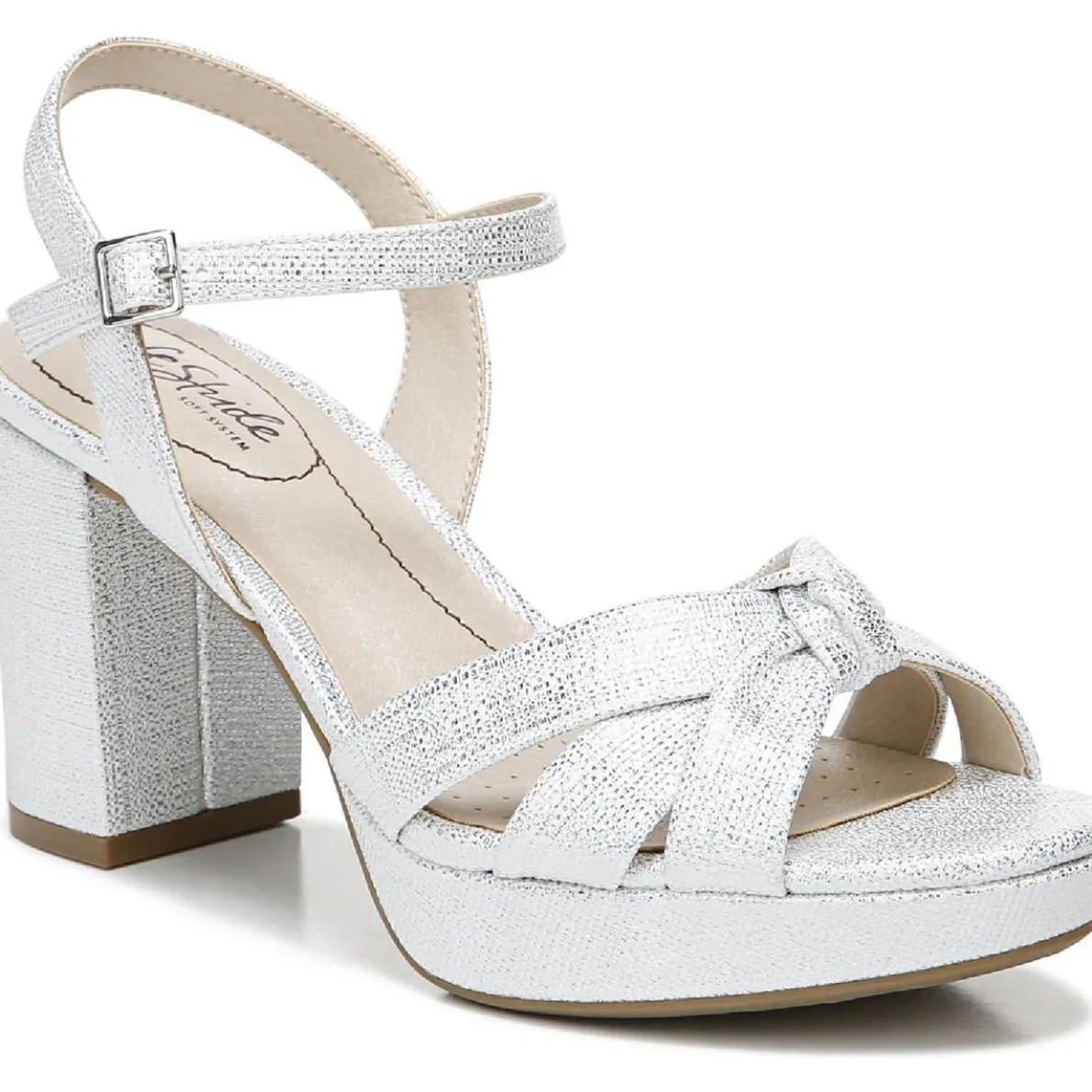 Lucky Knot-Front Slingback Sandals