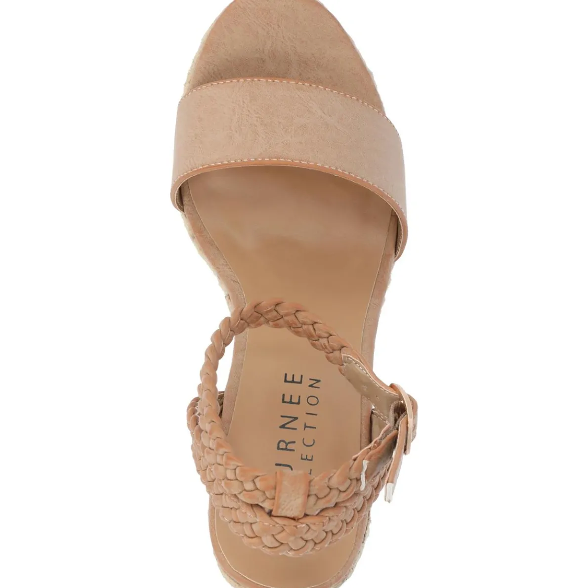 Andiah Faux Leather Ankle Strap Espadrilles