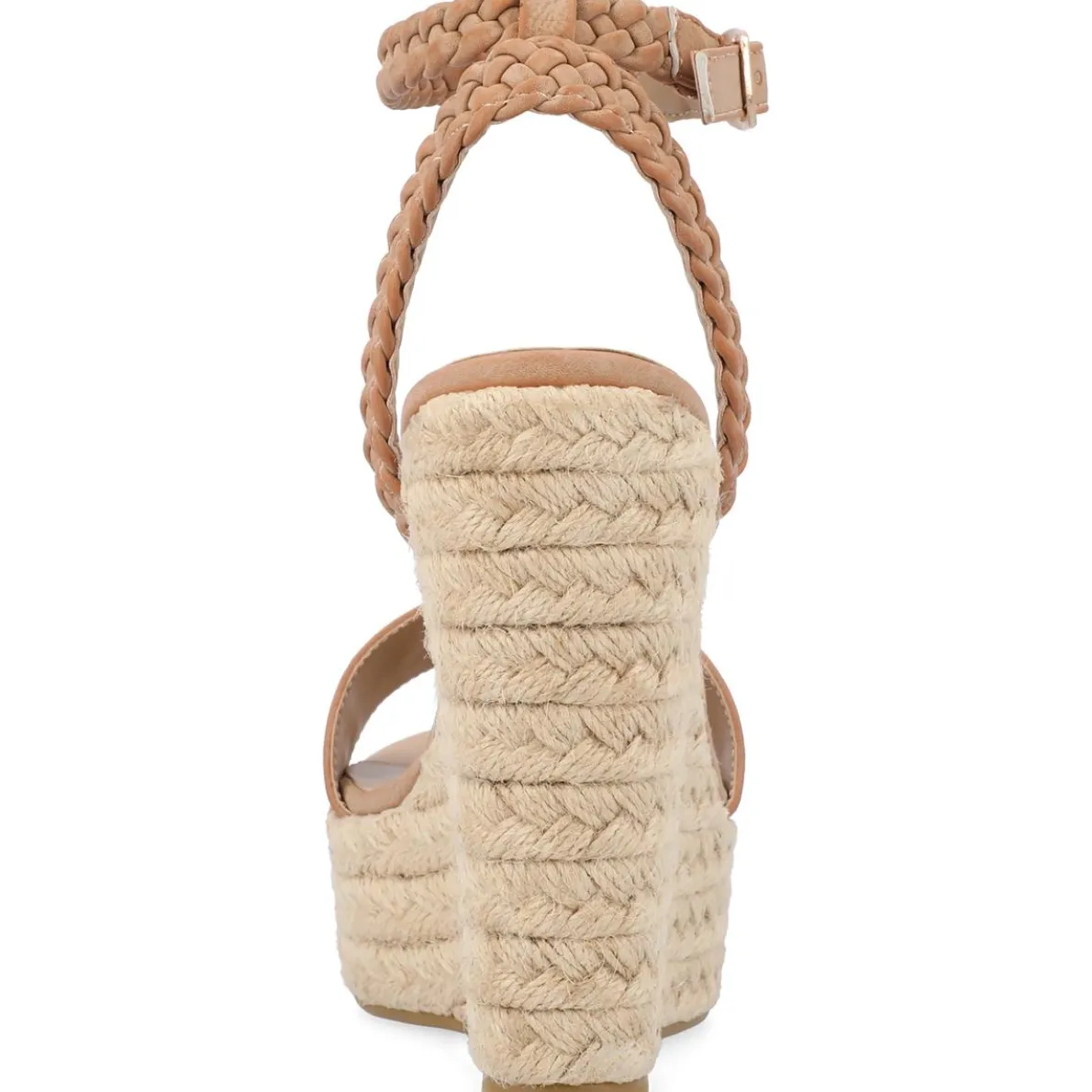 Andiah Faux Leather Ankle Strap Espadrilles