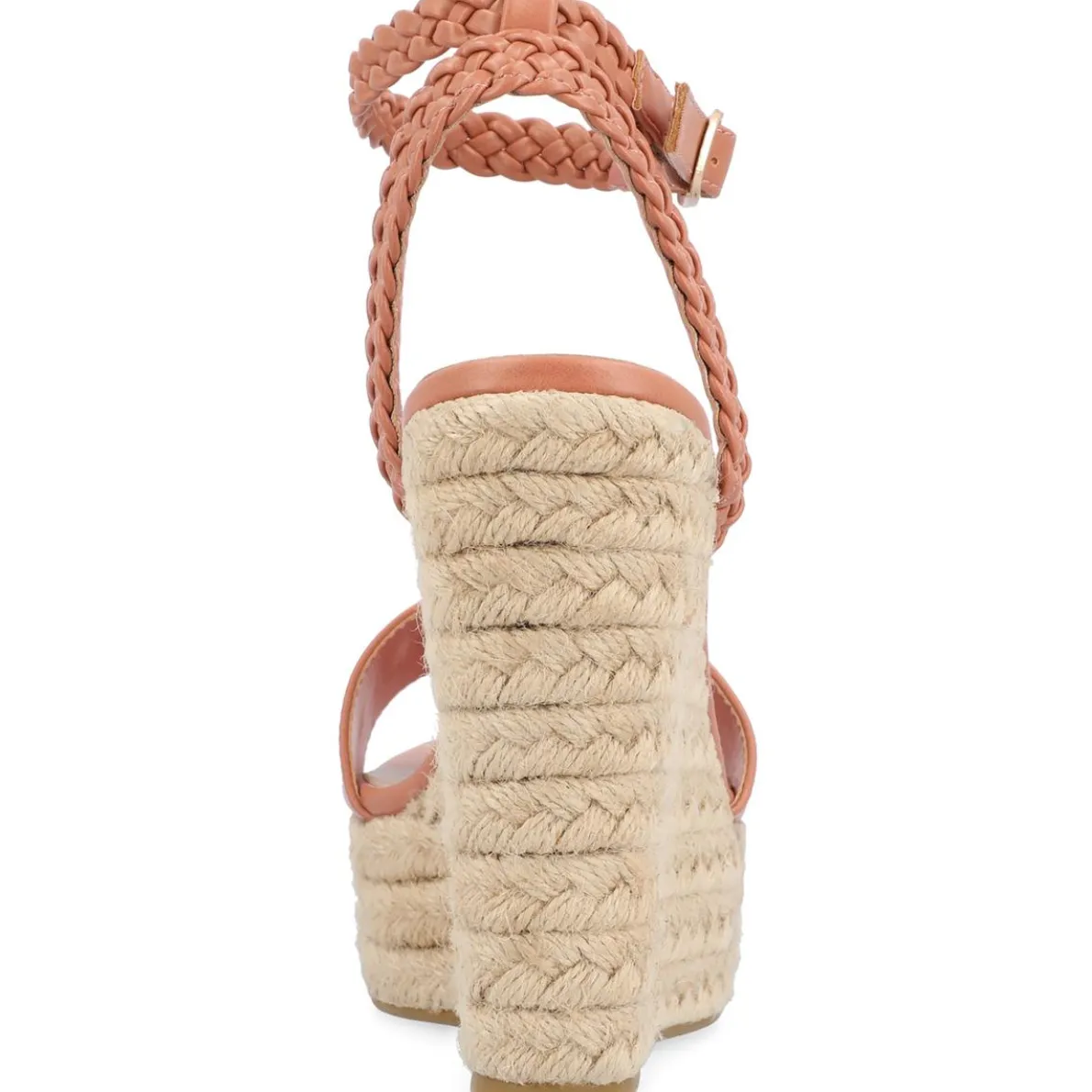 Andiah Faux Leather Ankle Strap Espadrilles