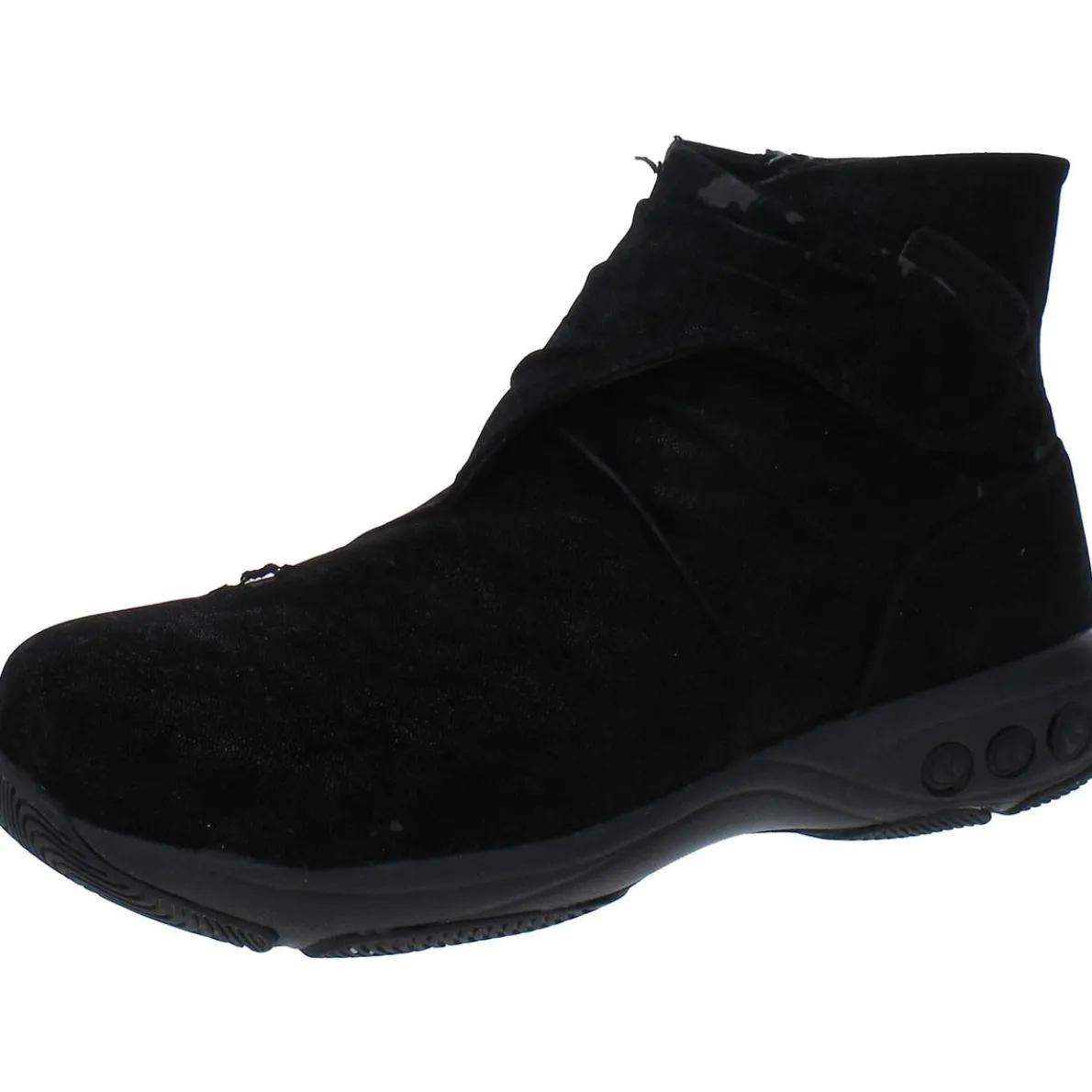 Nadia Faux Leather Zipper Ankle Boots