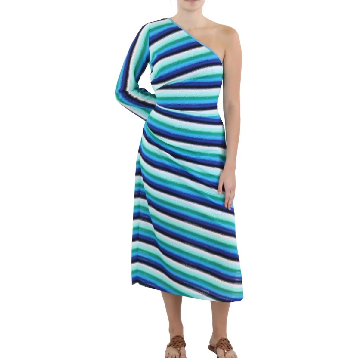 Crochet Striped Maxi Dress