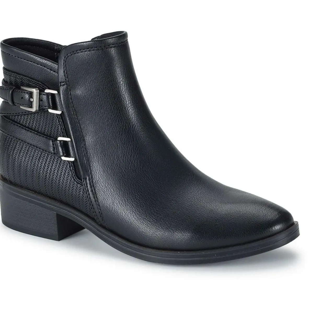 Mackenzie Faux Leather Ankle Booties