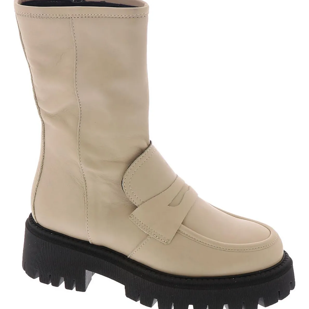 Madison Leather Lugged Sole Mid-Calf Boots