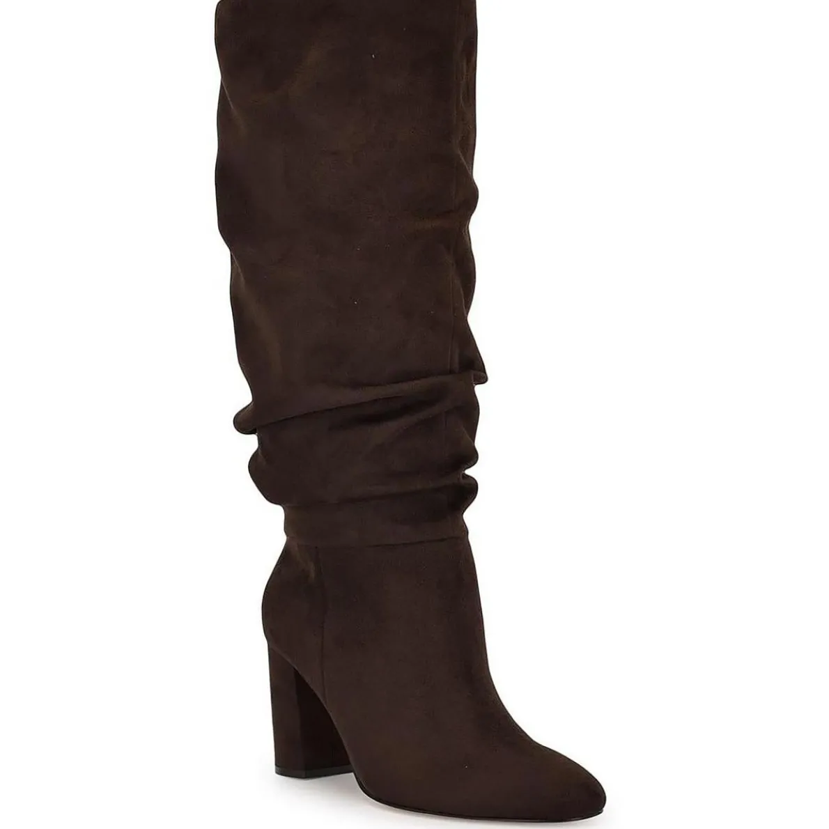 Magnett 2 Block Heel Faux Suede Knee-High Boots