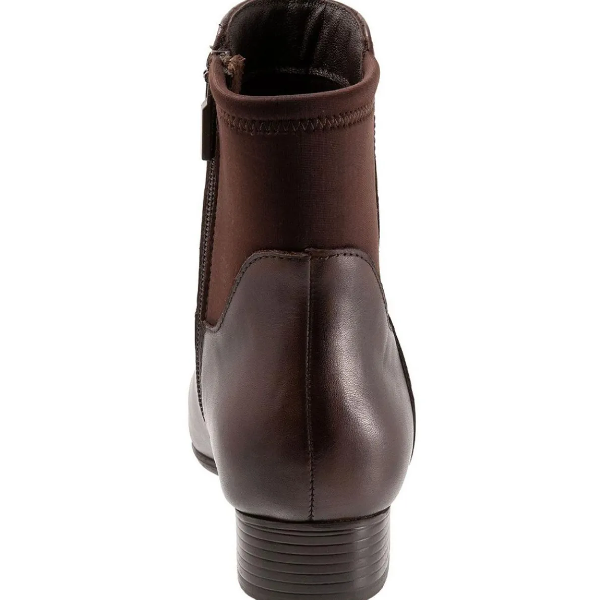 Magnolia Leather Block Heel Ankle Boots