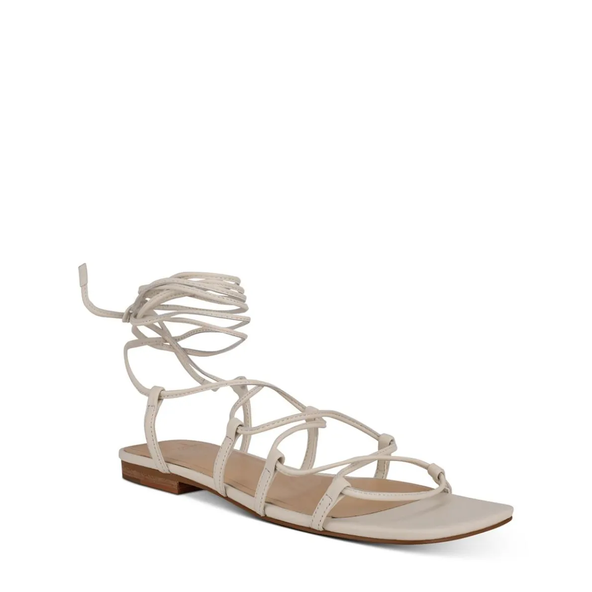 Mahalia Leather Ankle Flat Sandals
