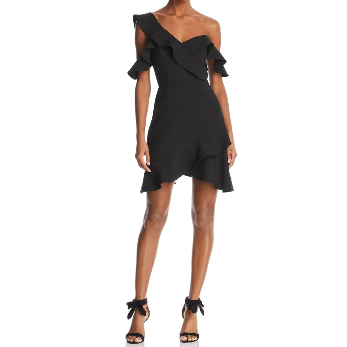 Malik One Shoulder Mini Cocktail And Party Dress