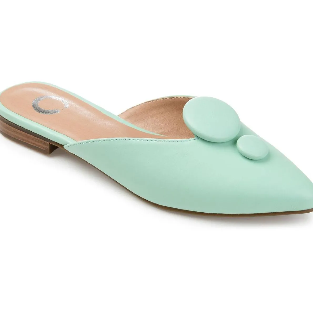 Mallorie Faux Leather Embellished Mules