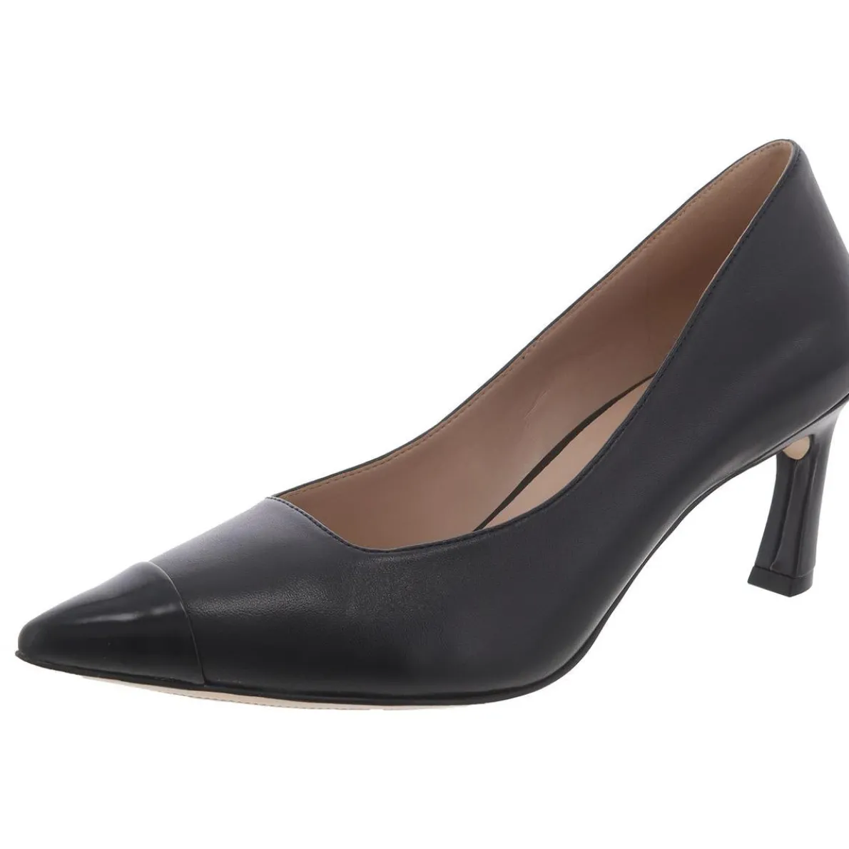 Mara Leather Patent Trim Pumps