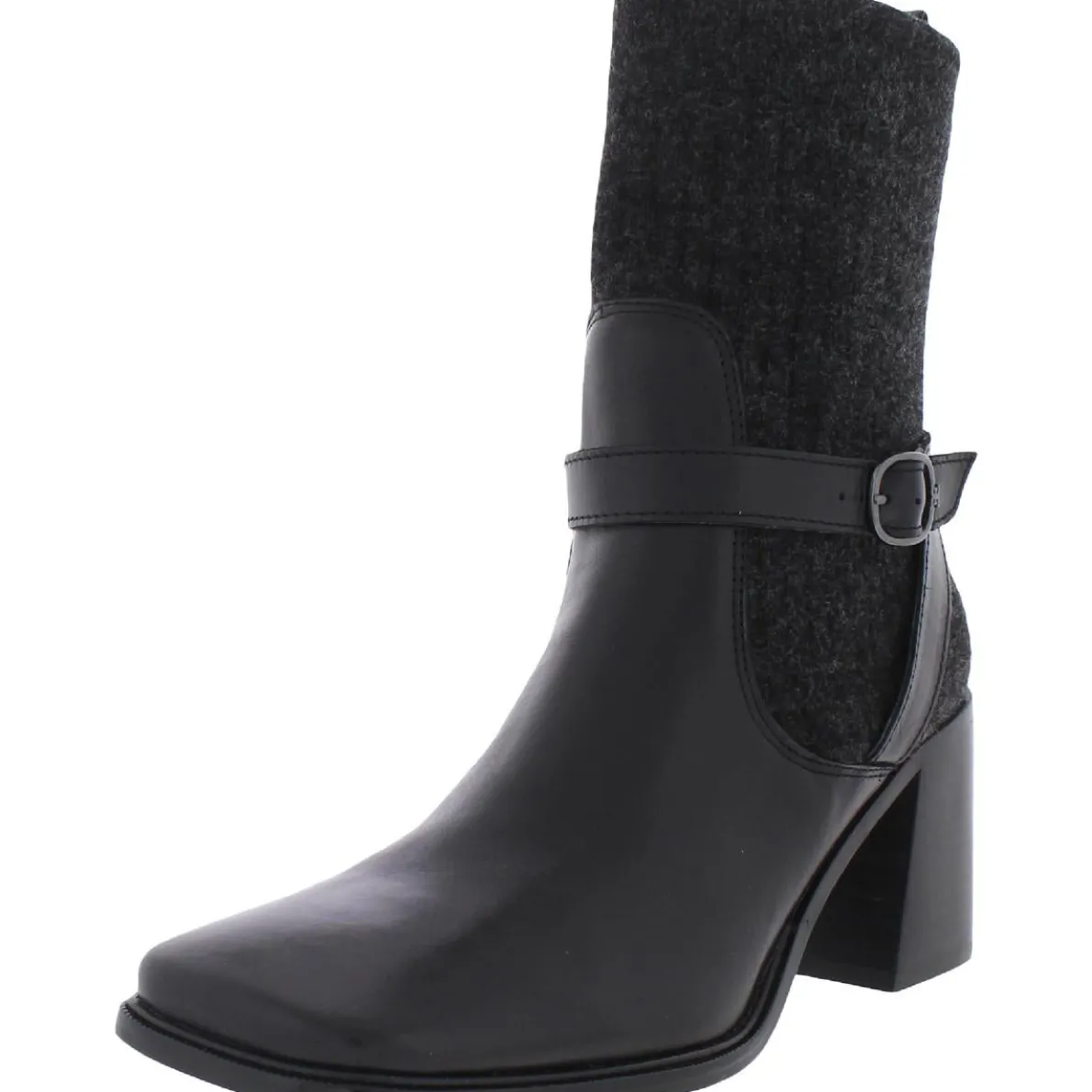 Marci Leather Sock Ankle Boots