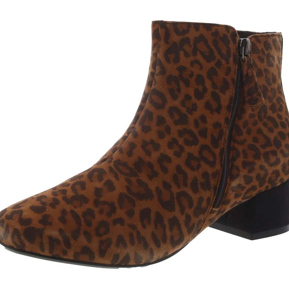 Marilyn Beth Suede Block Heel Ankle Boots