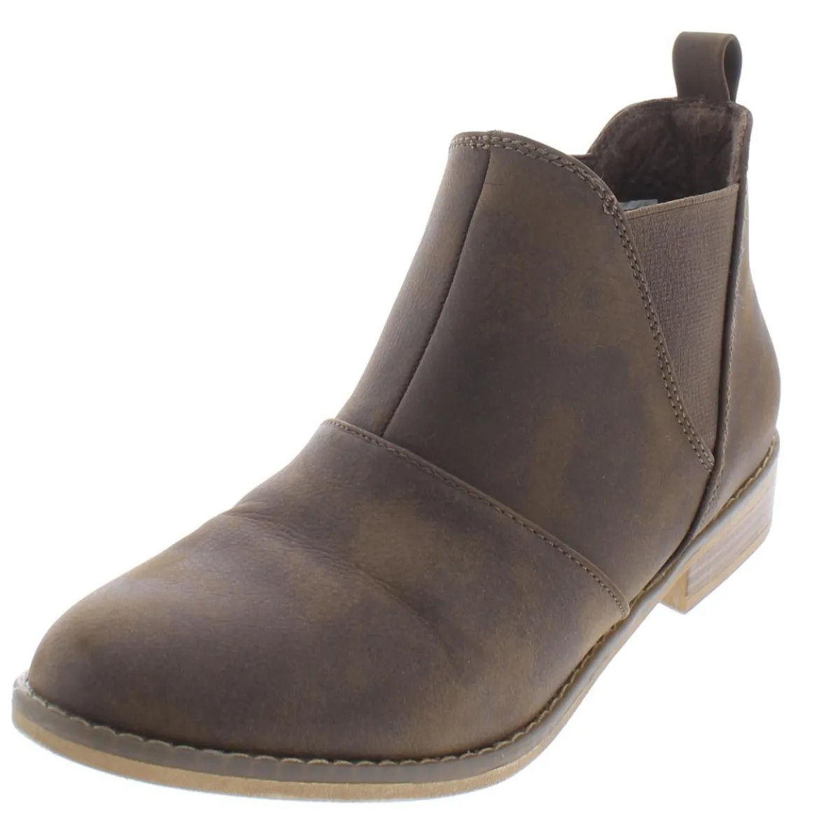 Maylon Faux Leather Booties Chelsea Boots