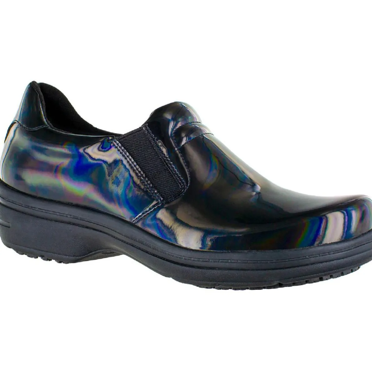 Bind Patent Leather Slip On Clogs