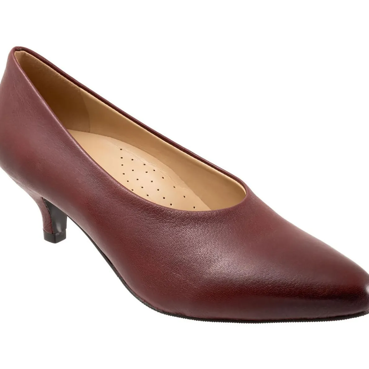 Kimber Leather Kitten Heel Pumps