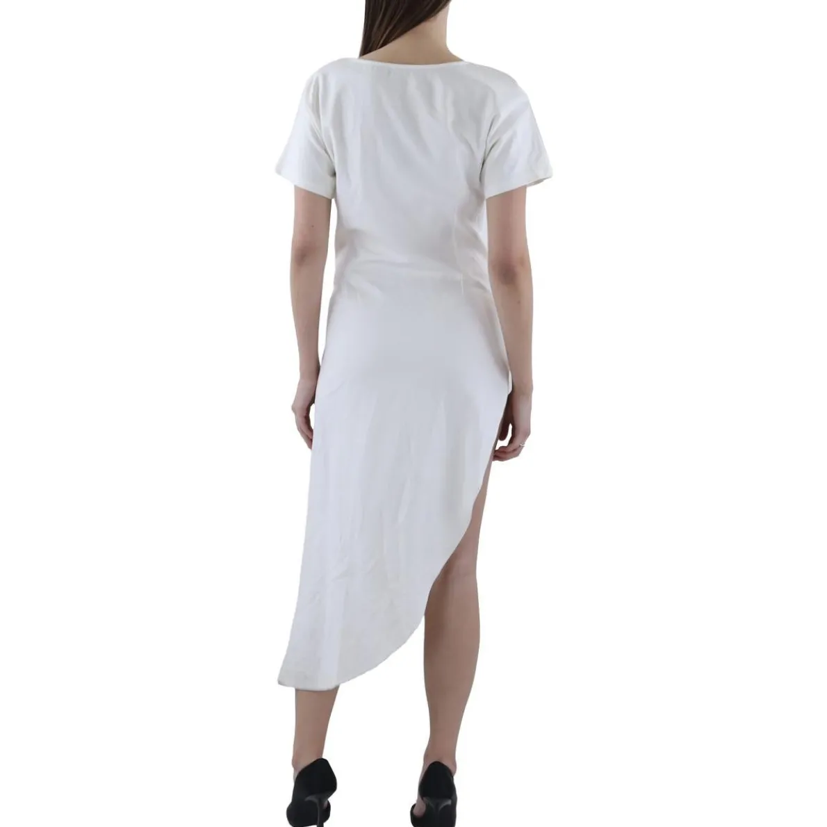 Shirred Hi-Low Blouse