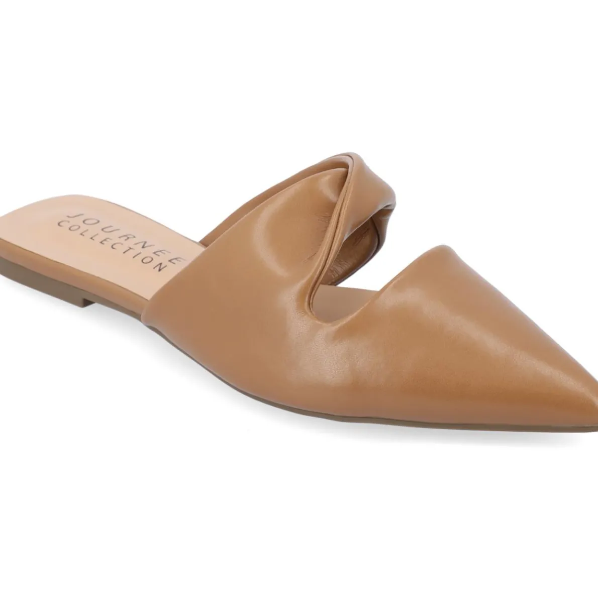 Enniss Faux Leather Pointed Toe Mules