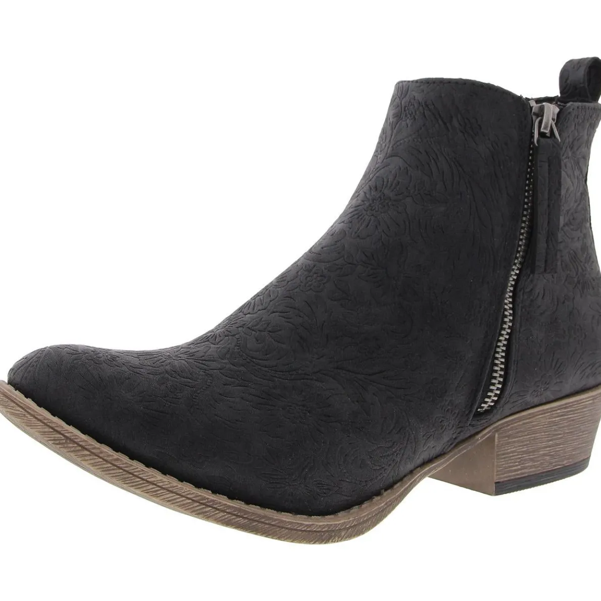 Double Zipper Ankle Boots