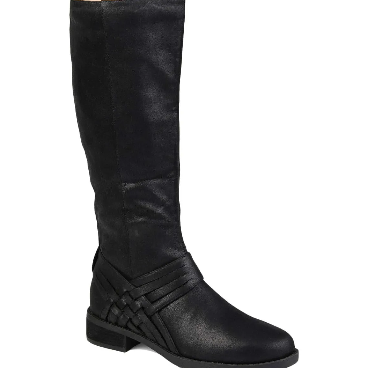 Meg Zipper Faux Suede Knee-High Boots