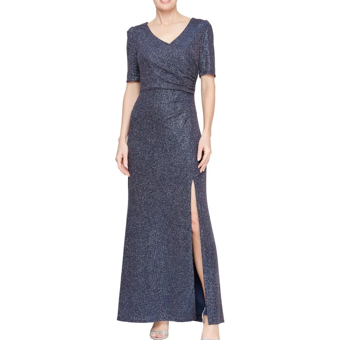 Metallic Evening Dress