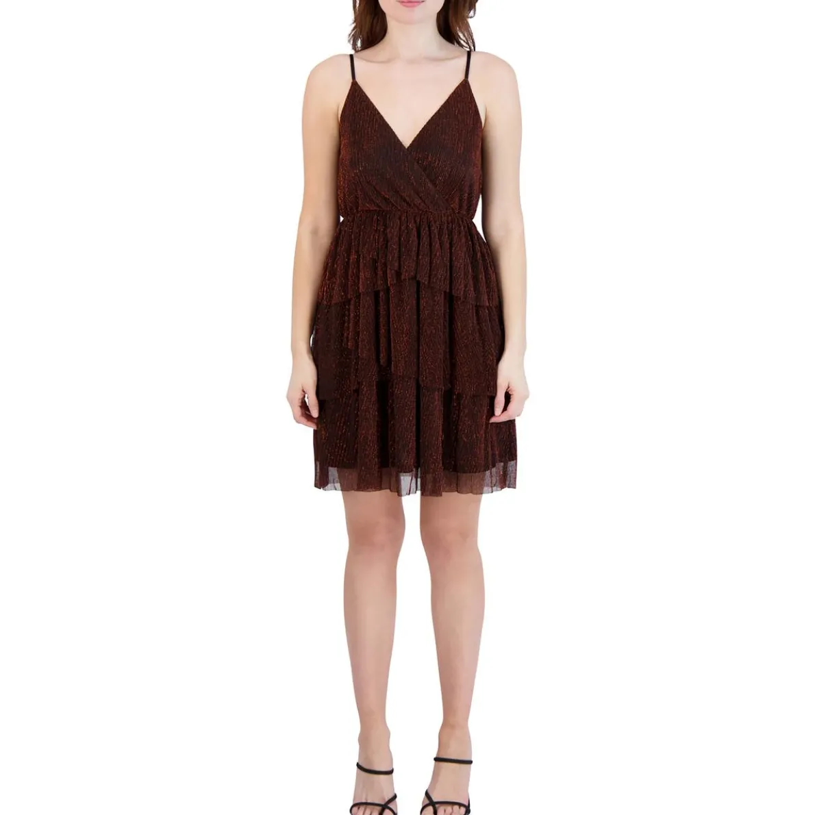 Metallic Mini Cocktail and Party Dress