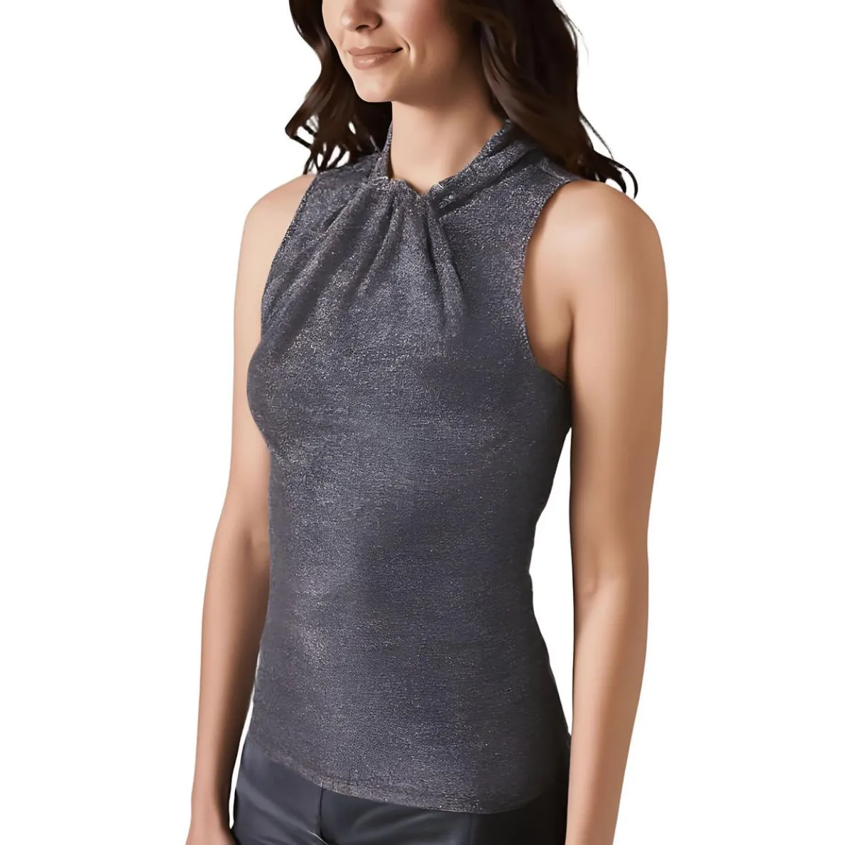 Metallic Nylon Blouse