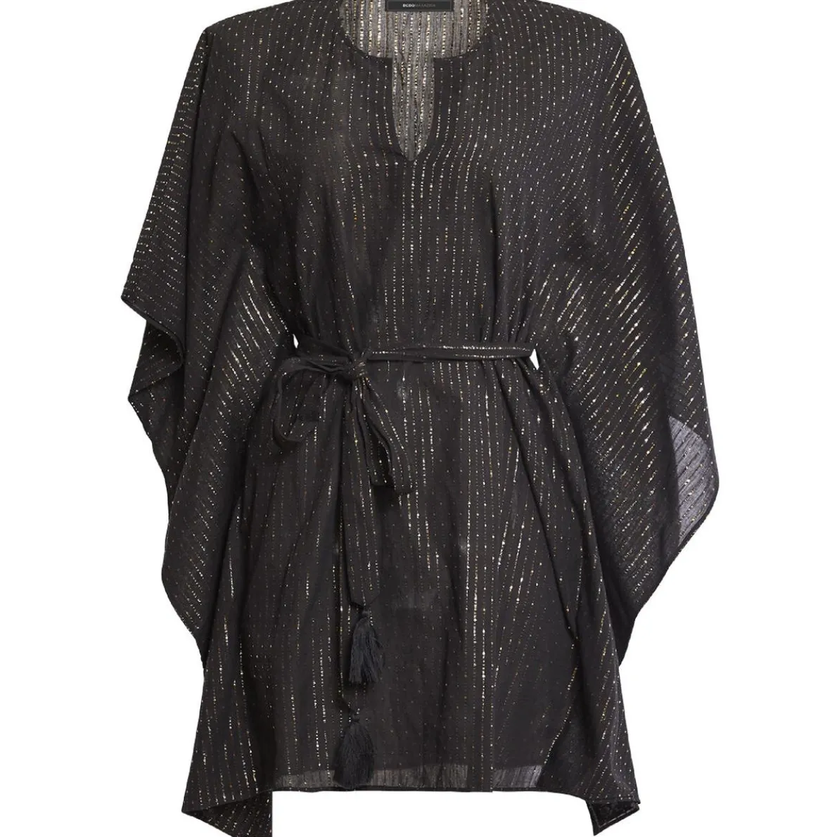 Metallic Striped Mini Dress