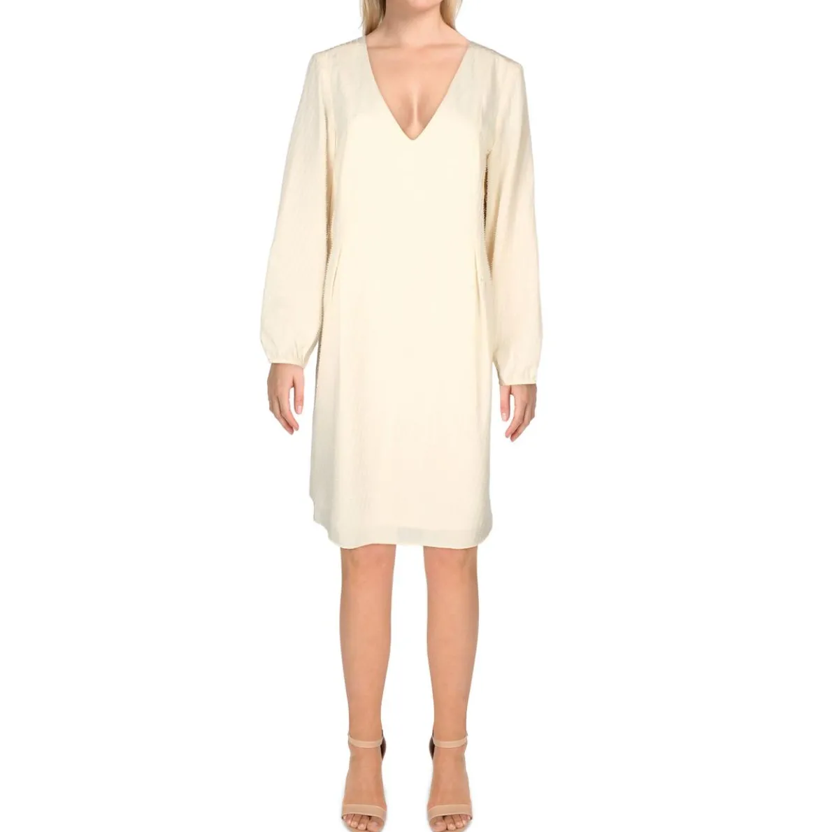 Metallic Work day Wear Shift Dress