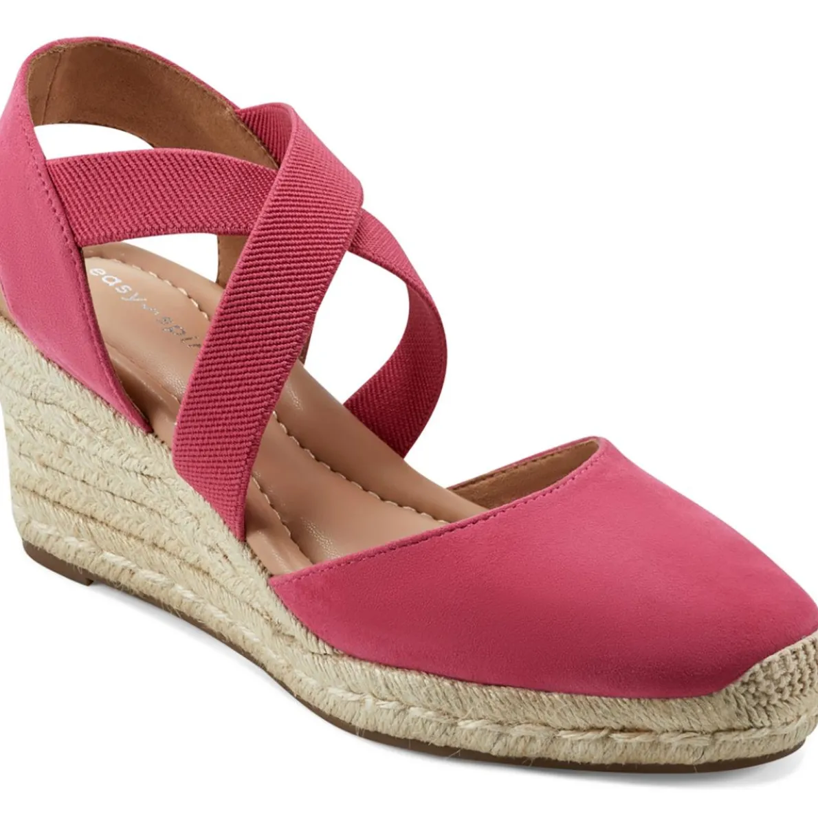 MEZA Leather Suede Wedge Sandals