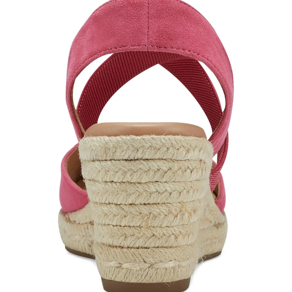 MEZA Leather Suede Wedge Sandals