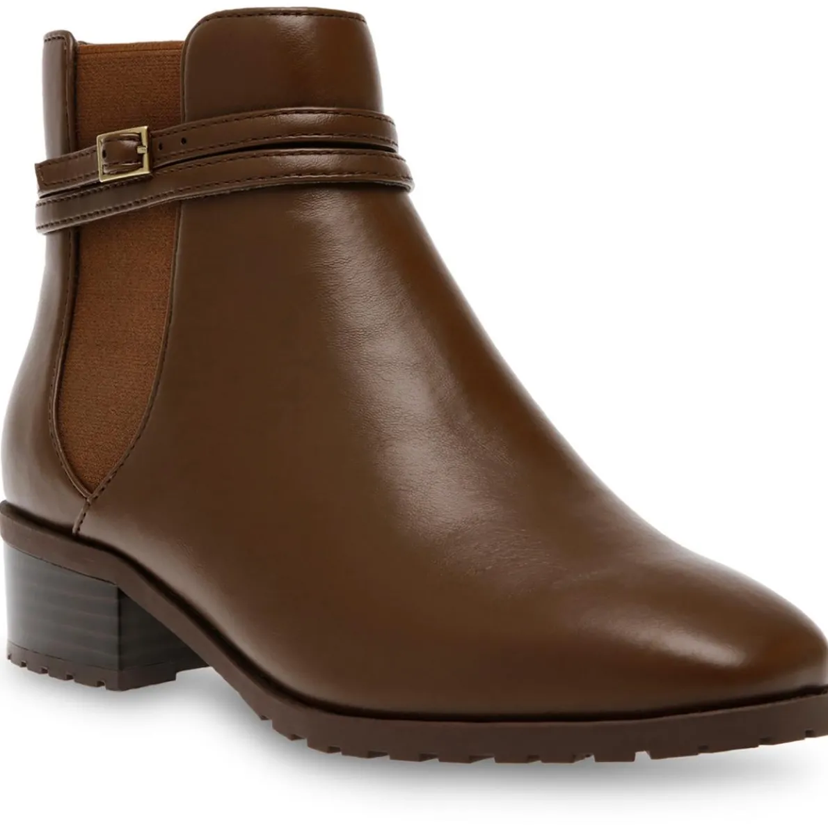 Cassie Faux Leather Zip Up Ankle Boots