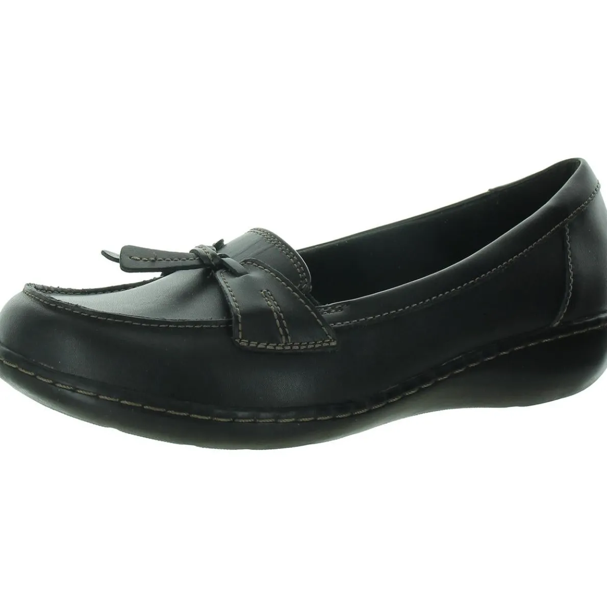 Ashland Bubble Leather Tasseled Slip On Casual Loafers