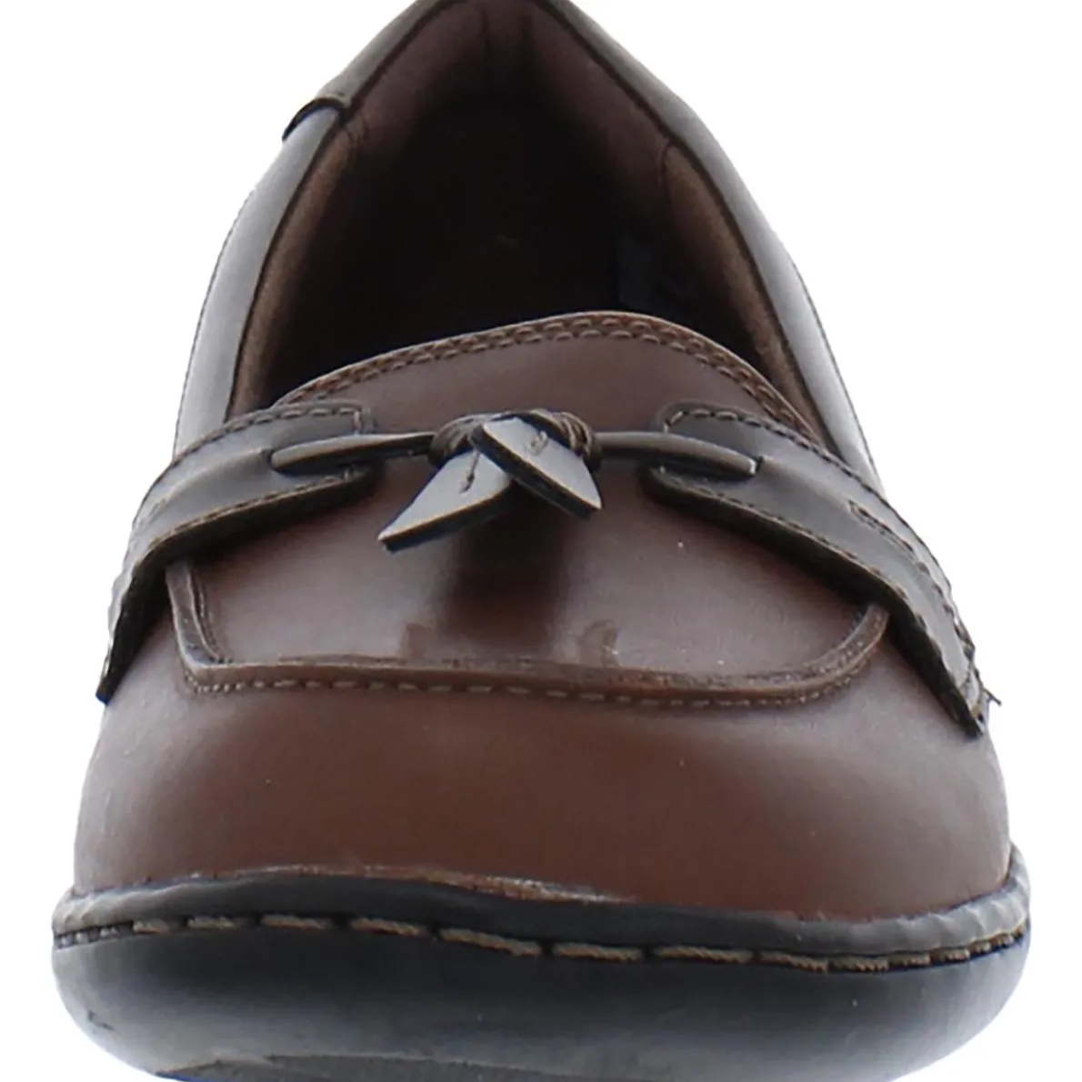 Ashland Bubble Leather Tasseled Slip On Casual Loafers