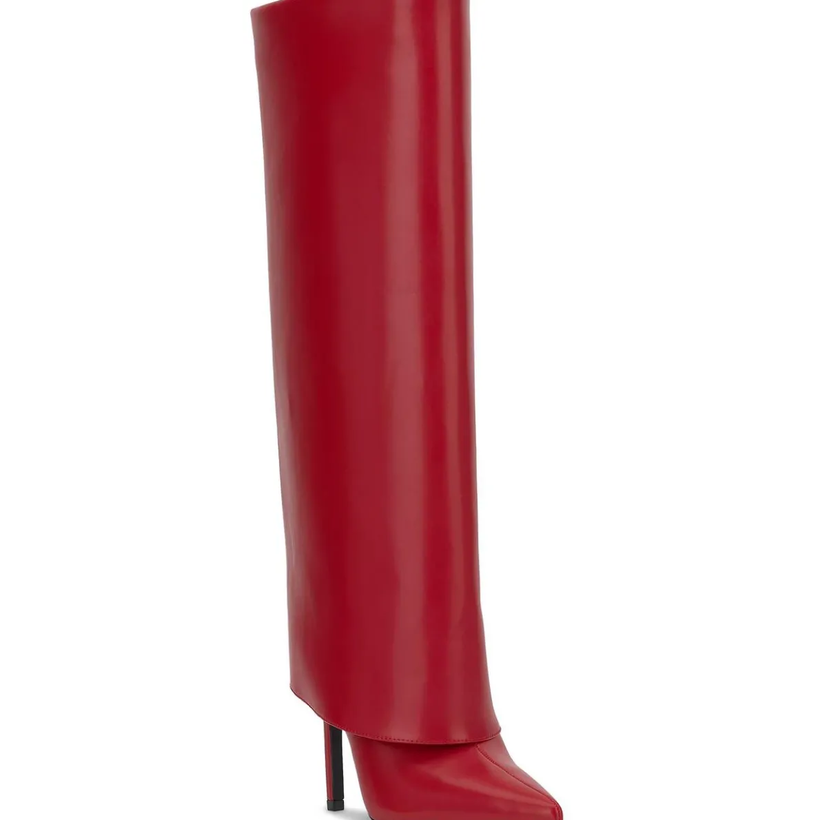 SKYLARP Wide Calf Faux Leather Knee-High Boots
