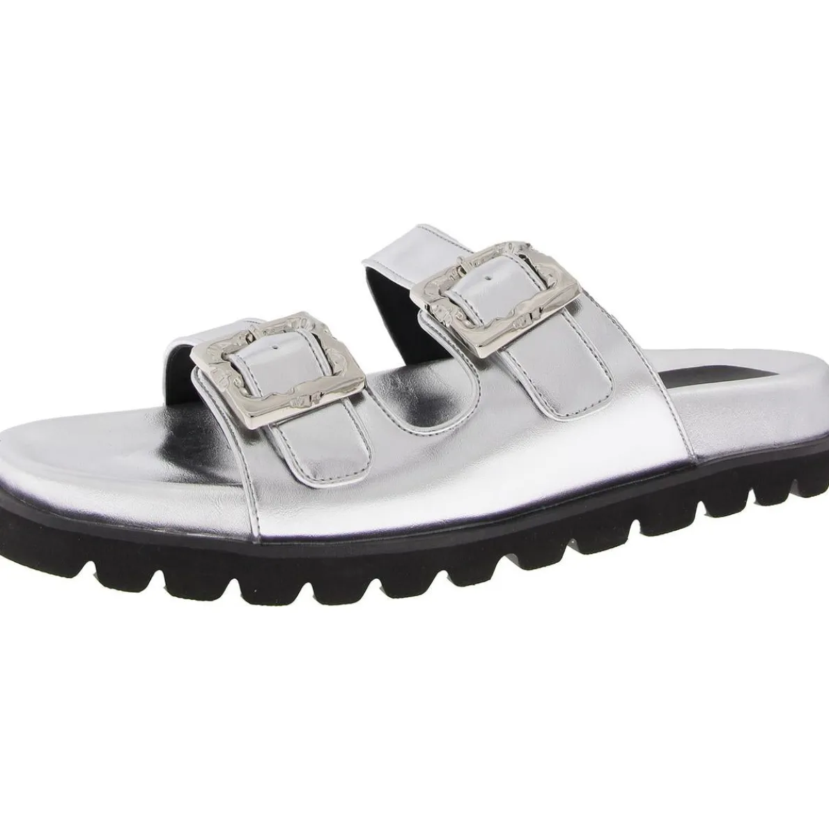Kaia Buckle Slide Sandals
