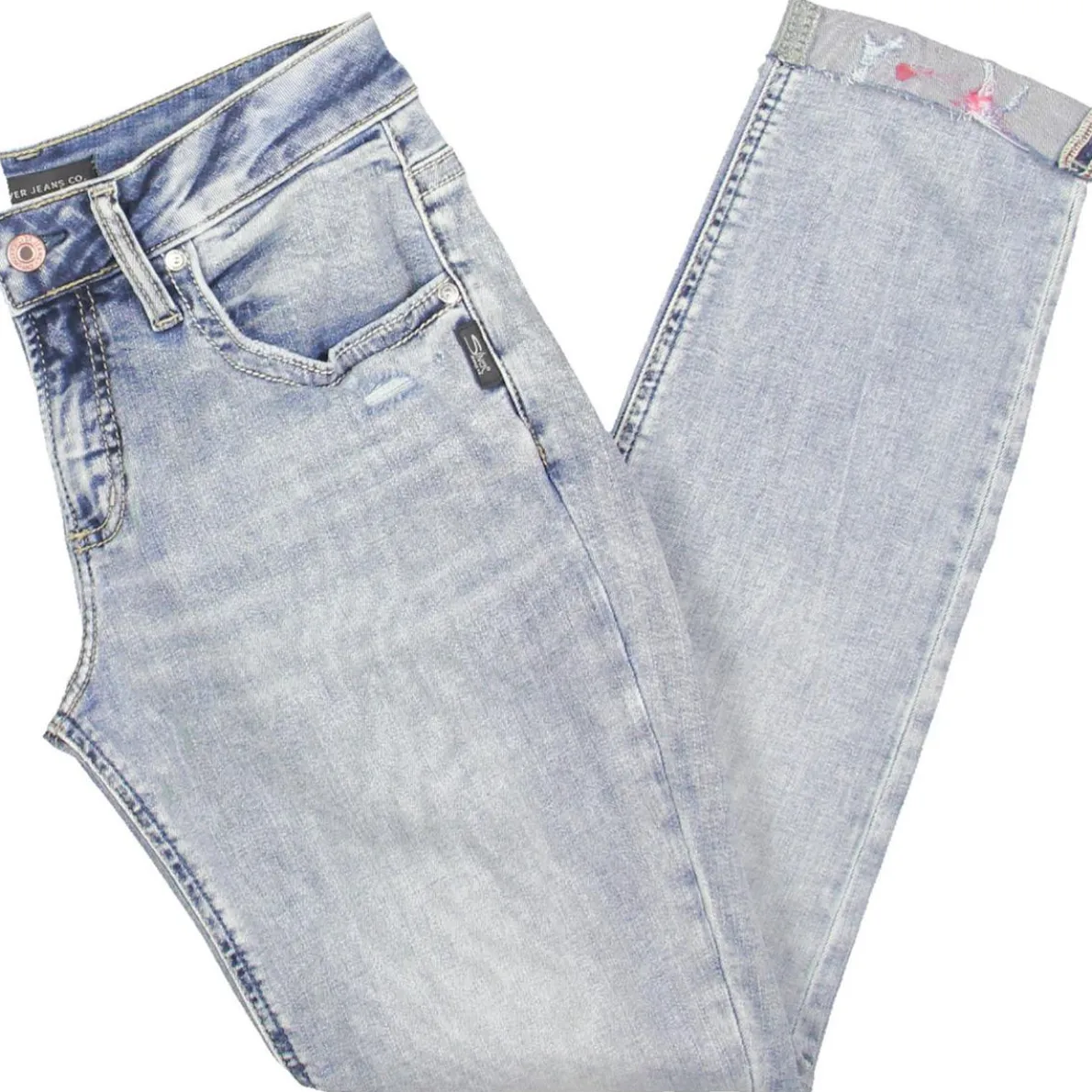 Mid Rise Slim Leg Boyfriend Jeans