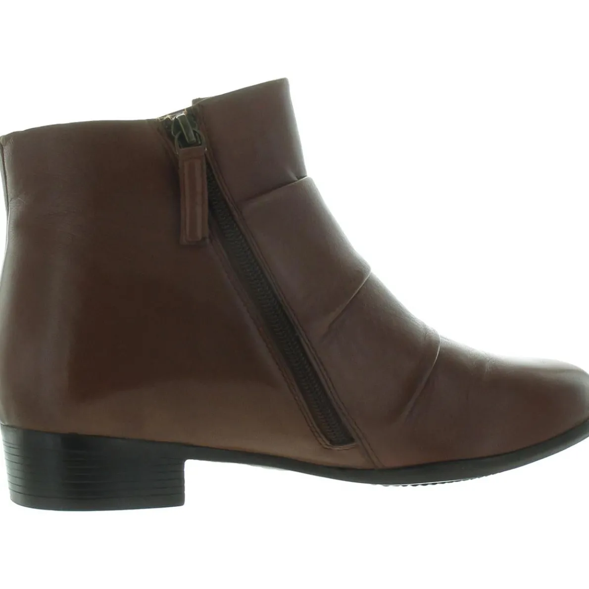 Mila Leather Button Ankle Boots