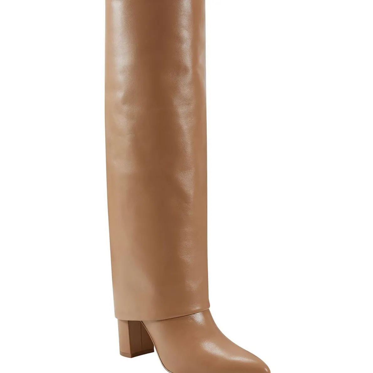miLeina Solid Leather Knee-High Boots