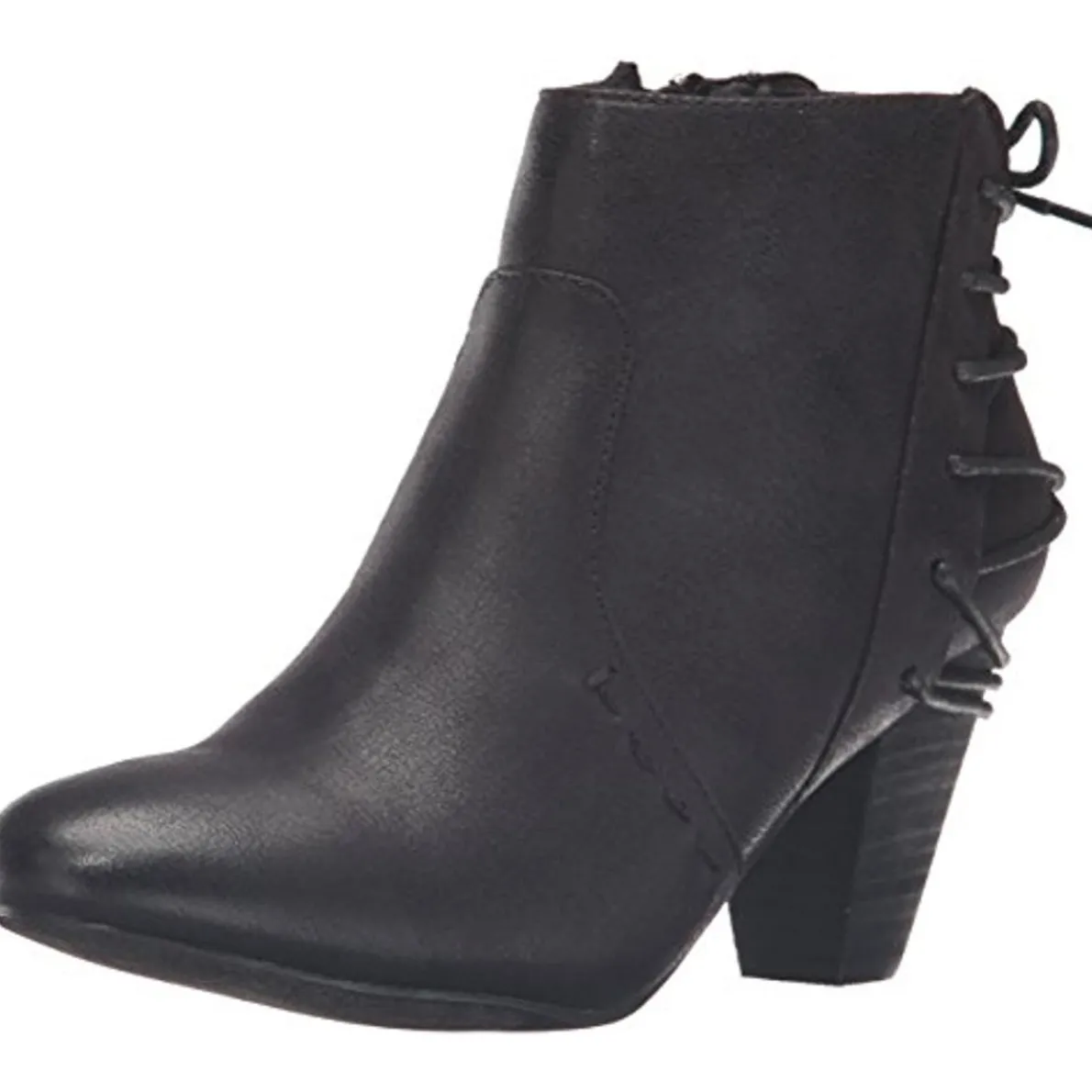 Milla Faux Leather Heels Ankle Boots