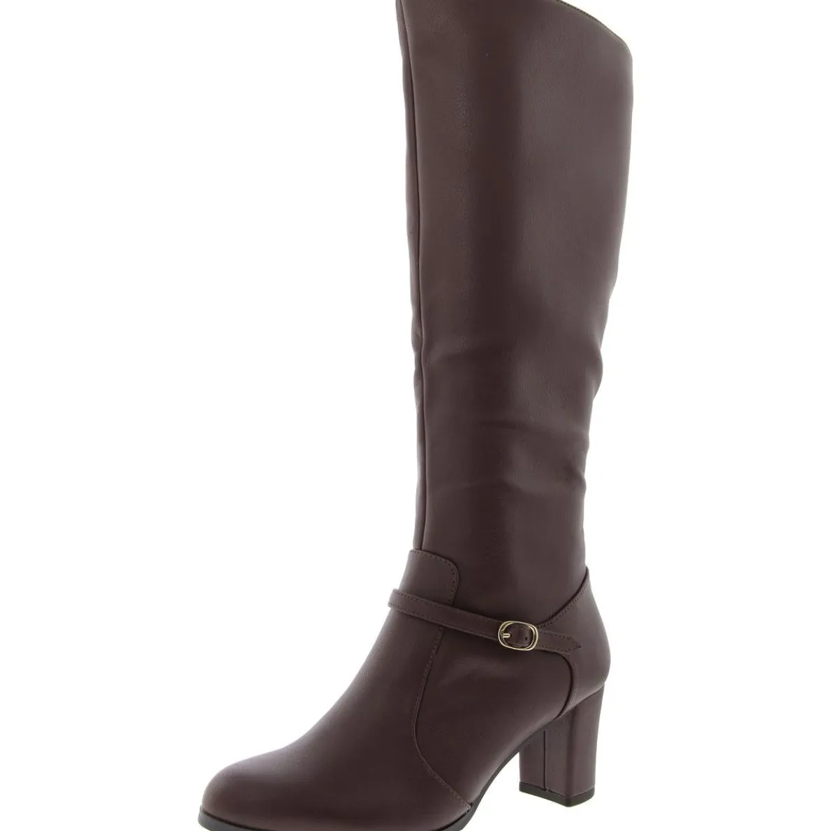 Missy Zipper Faux Leather Knee-High Boots
