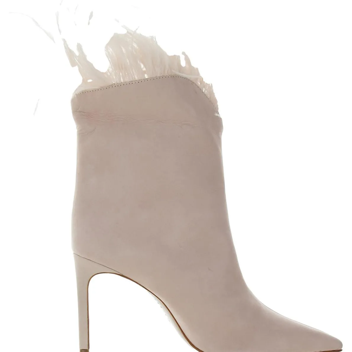 Mixed Media Leather Ankle Boots