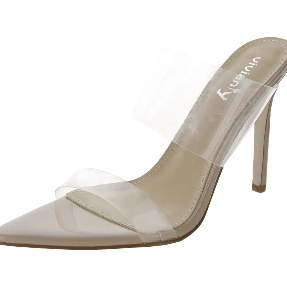 Mixed Media Slip On Pumps