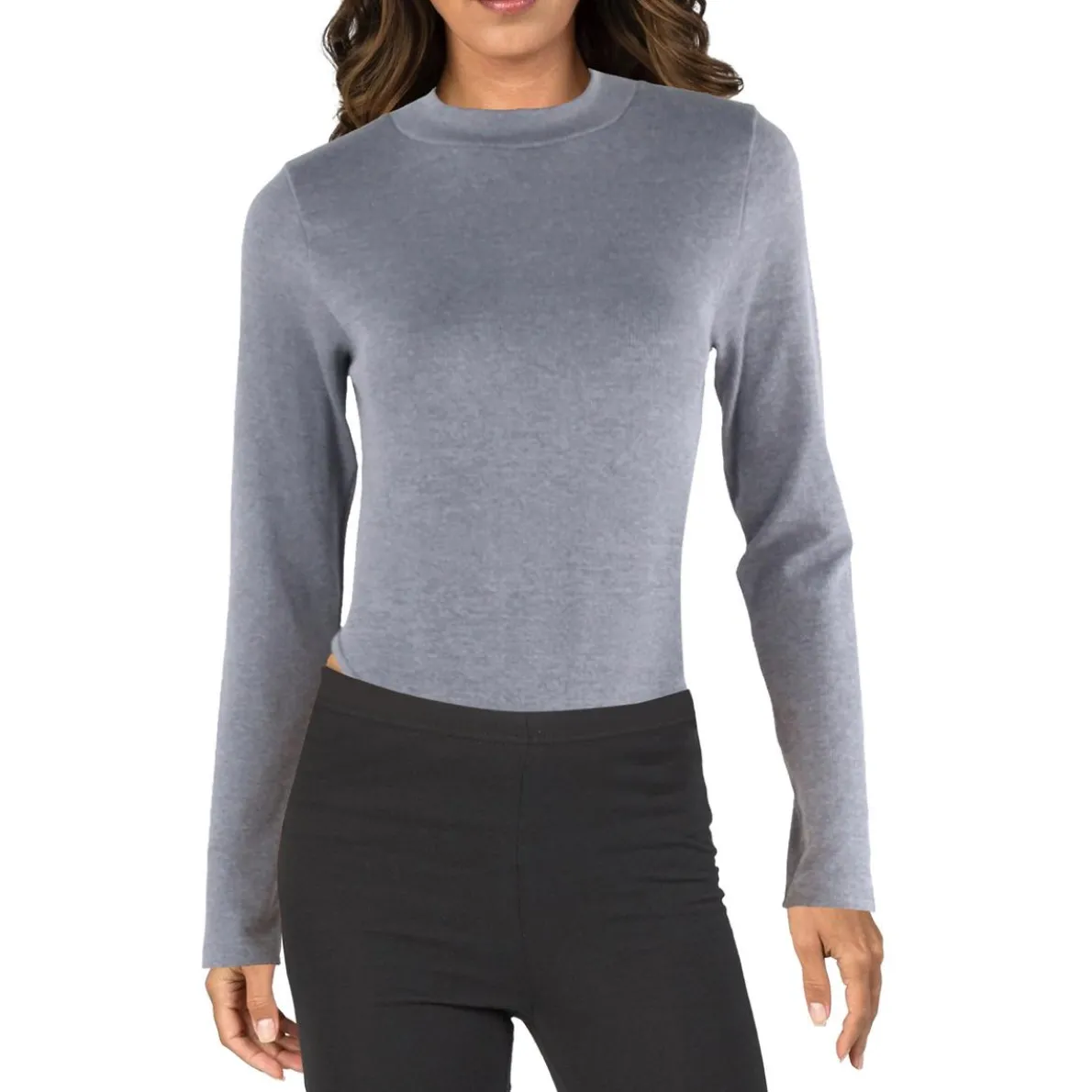 Mock Neck Long Sleeve Bodysuit