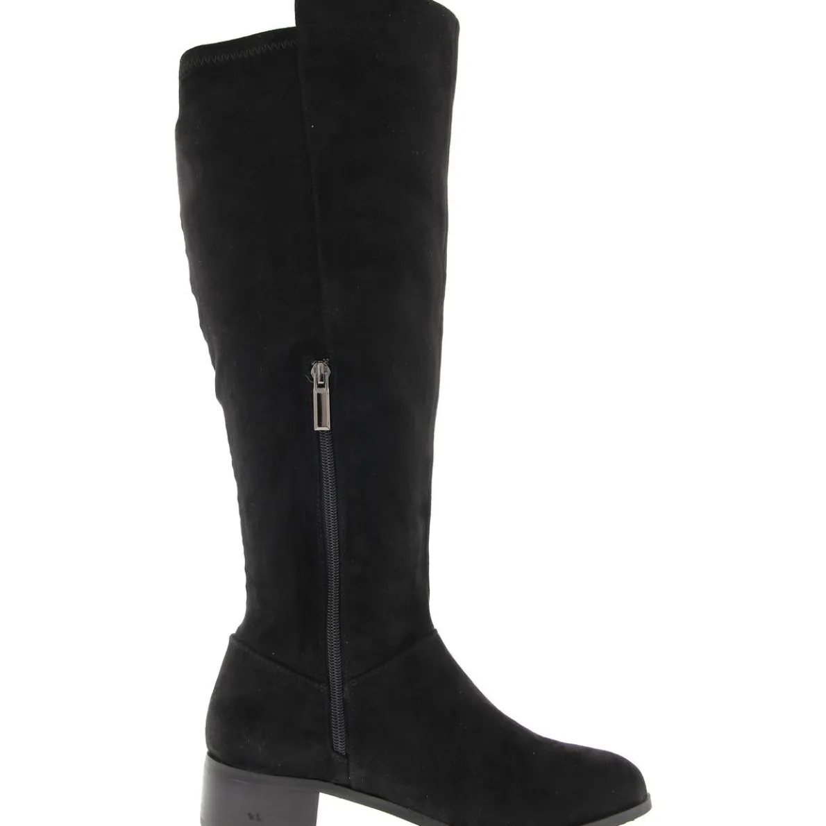 Molly Zipper Faux Suede Knee-High Boots