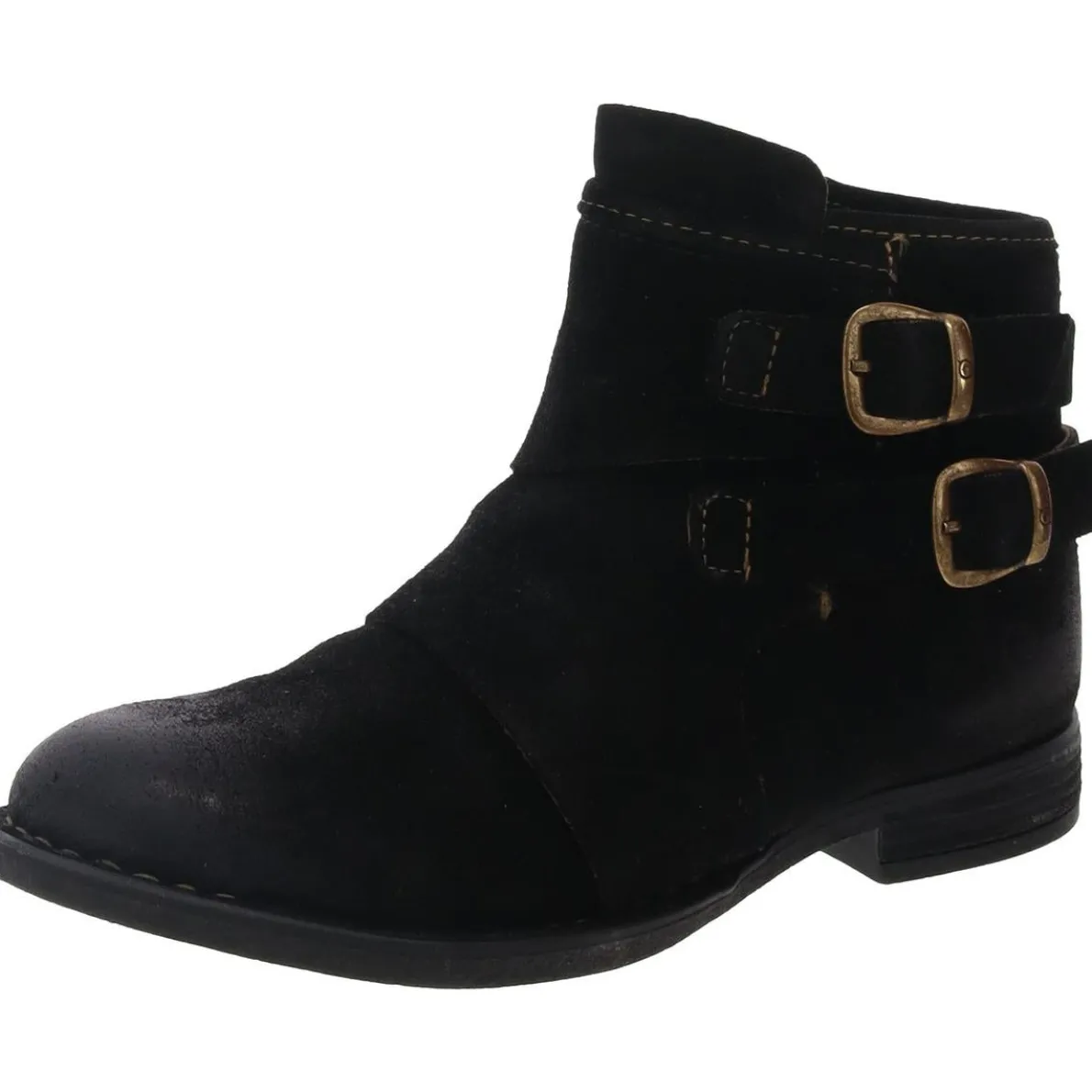 Moraga Zipper Suede Booties
