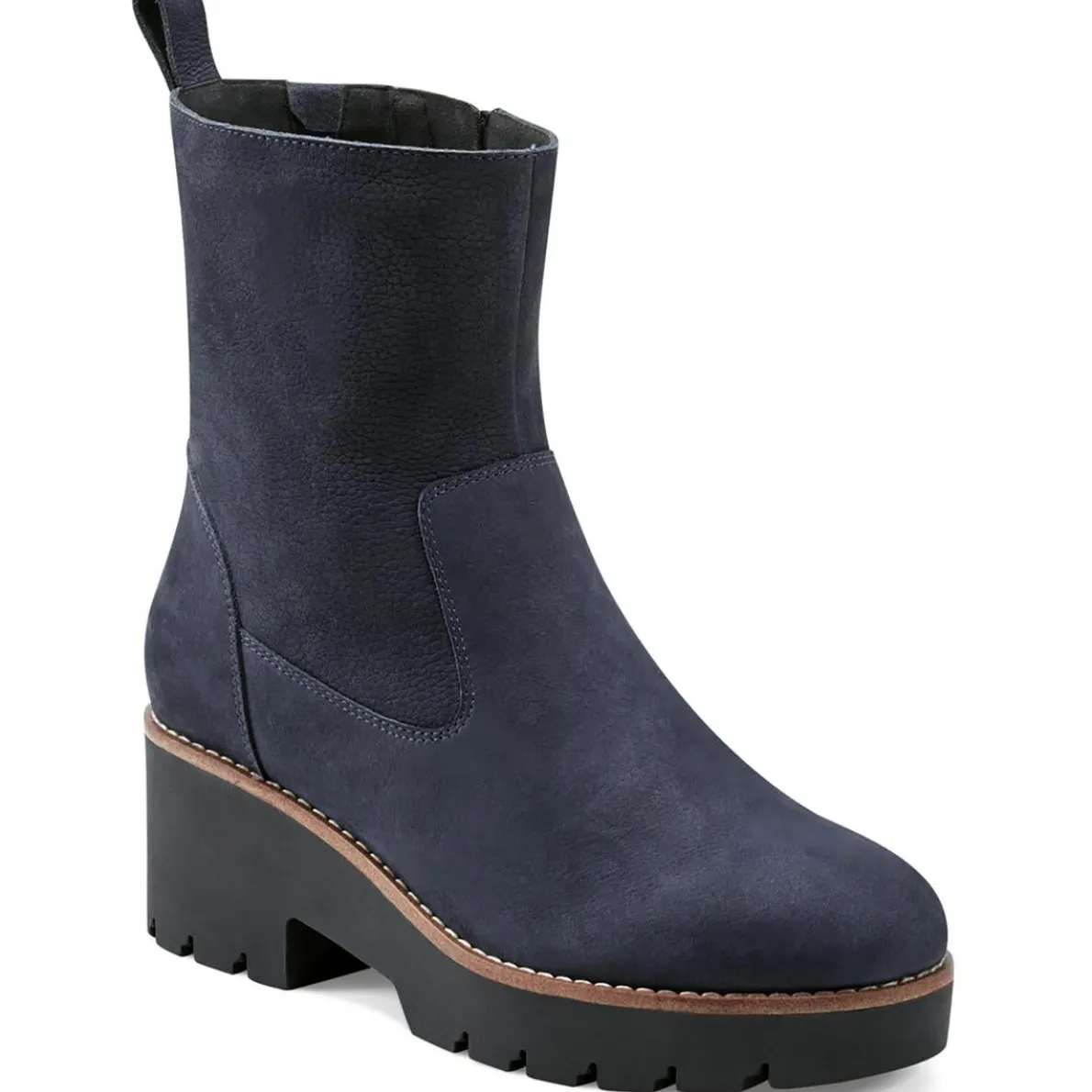 morgan Faux Suede Zipper Ankle Boots