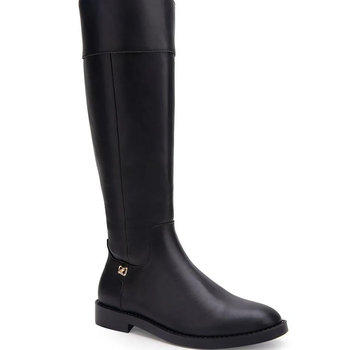 TABA Leather Double Zipper Knee-High Boots